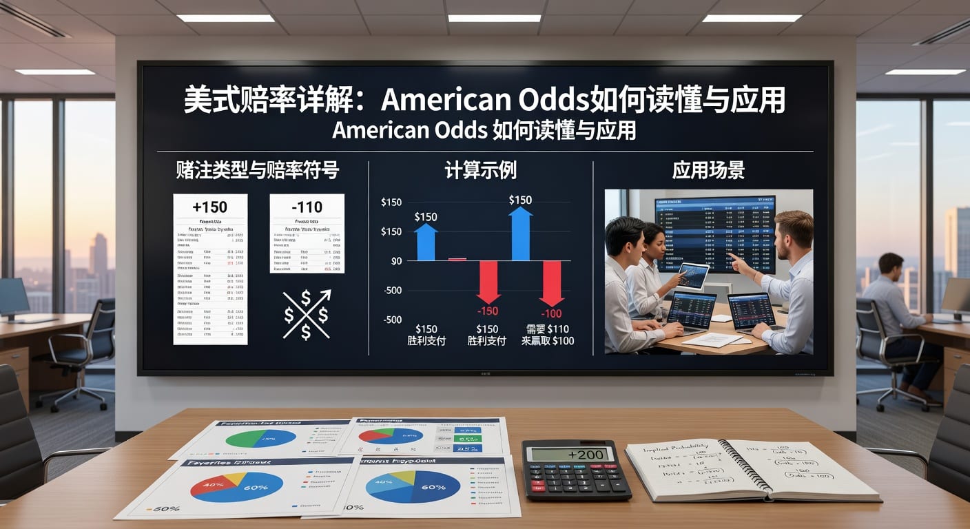 美式赔率 american odds：换算规则与实战判断｜明陞M88平台